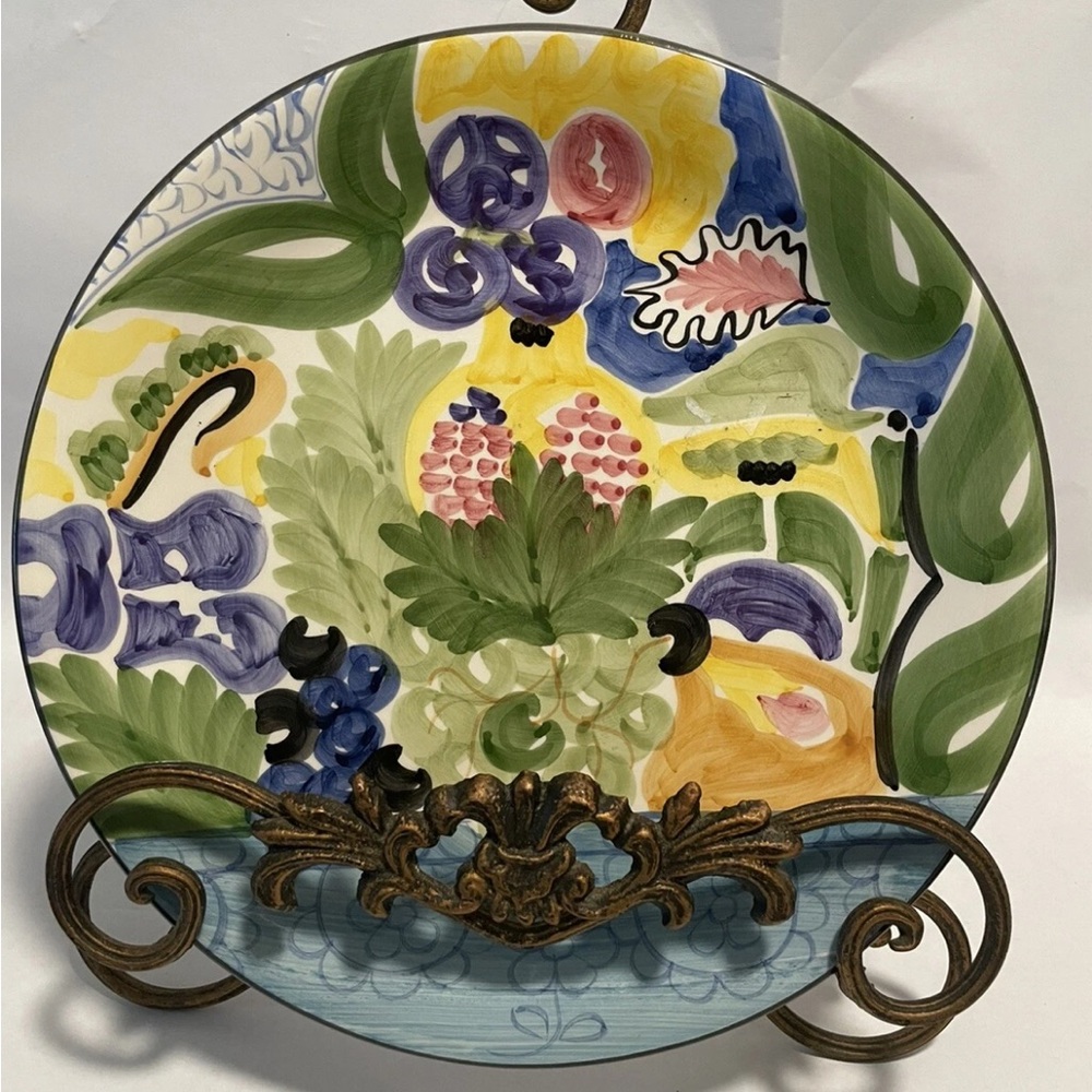 Favonol MARTINIQUE Dinner Plate PORTUGAL  HAND PAINTED